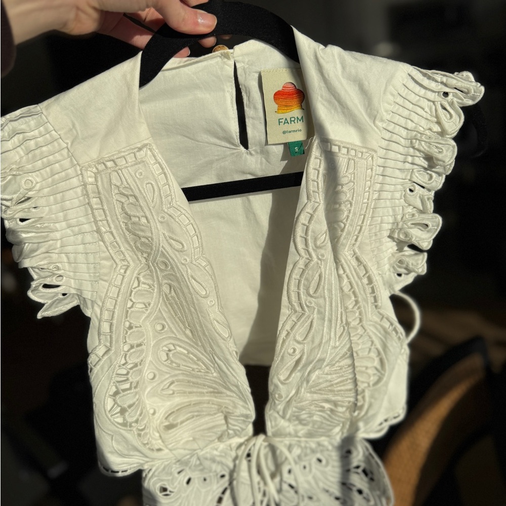 FARM Rio Butterfly Richelieu Blouse - Picture 5 of 6